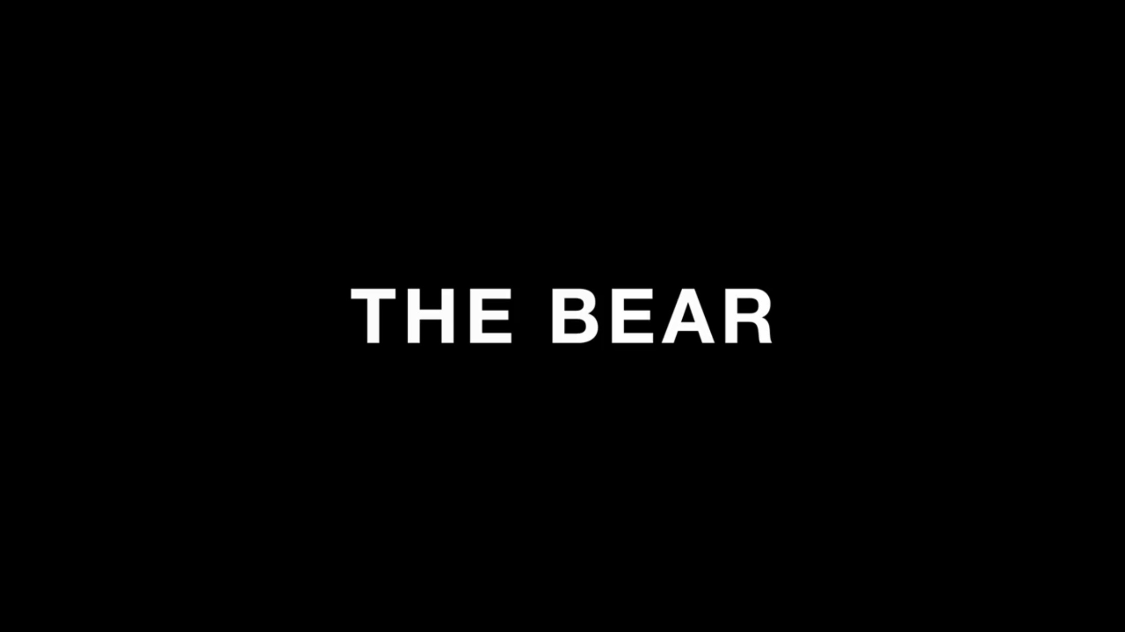 The Bear title card